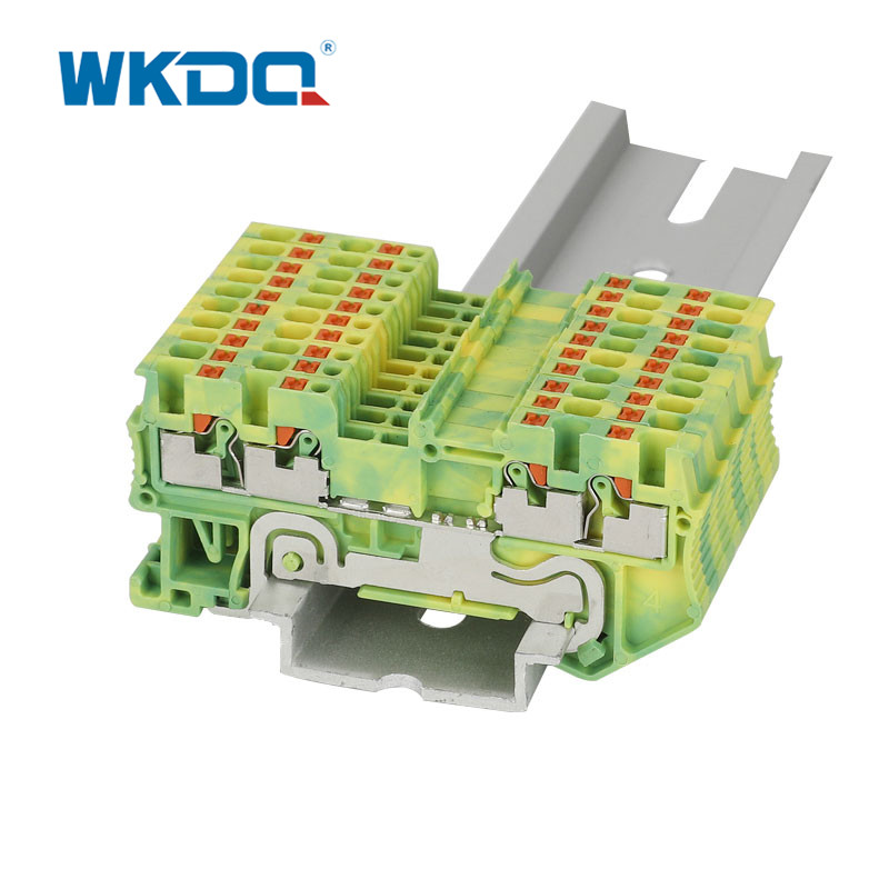 Din Rail uzoq umrga ega qulay o'rnatilgan elektr terminal bloklari ulagichlari