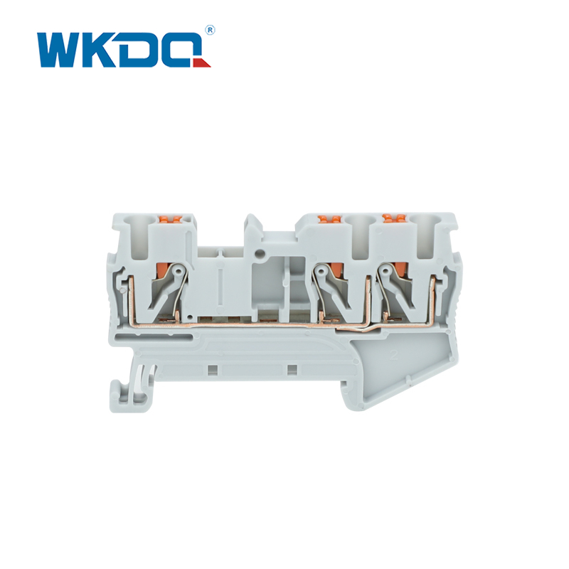 Bahor qafasli ulanishi Din Rail 2,5 mm terminal bloki