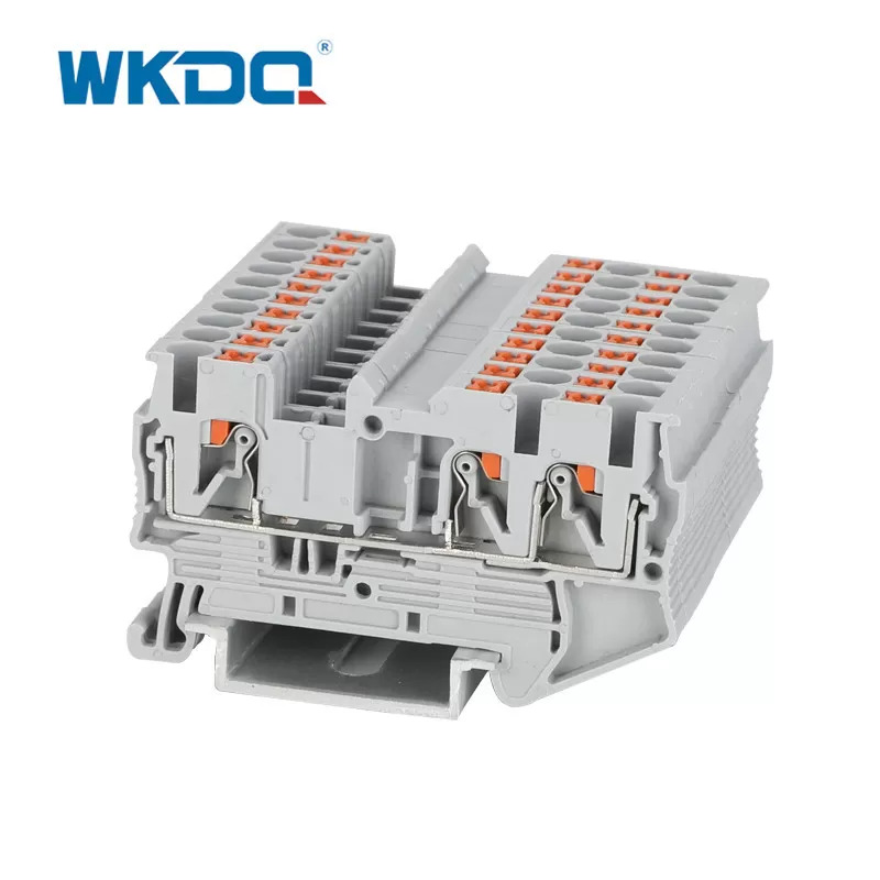 Bahor qafasli ulanishi Din Rail 2,5 mm terminal bloki