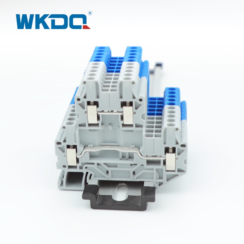 UTTB2.5 2.5 mm2 DIN temir yo'llari ikki xil vidali terminal blokini