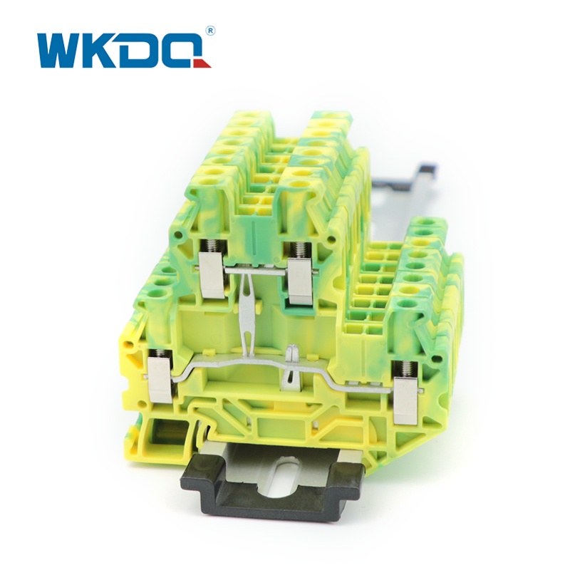 UTTB4-PE 4MM2 US Serie ko'p darajadagi vintli er ostinali terminal bloki